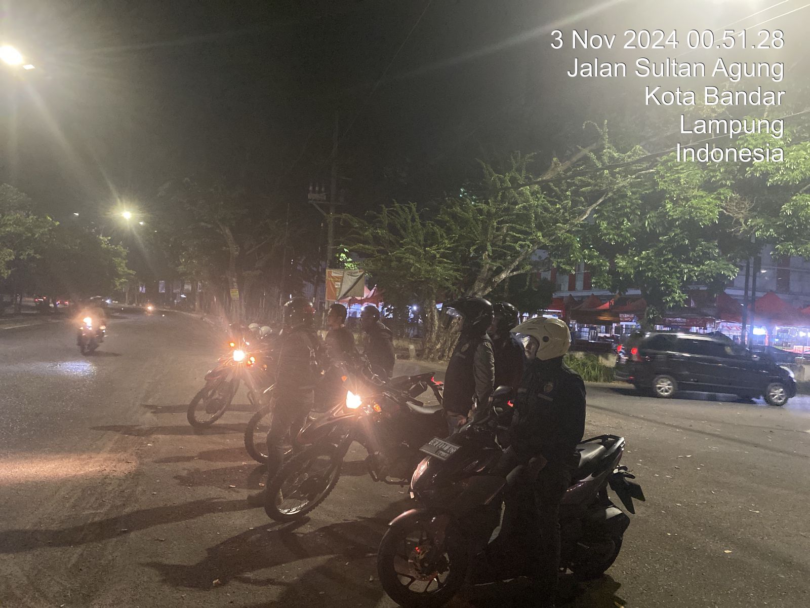 PASTIKAN KAMTIBMAS KONDUSIF, PERSONEL DITRESKRIMUM POLDA LAMPUNG TURUN PATROLI HUNTING